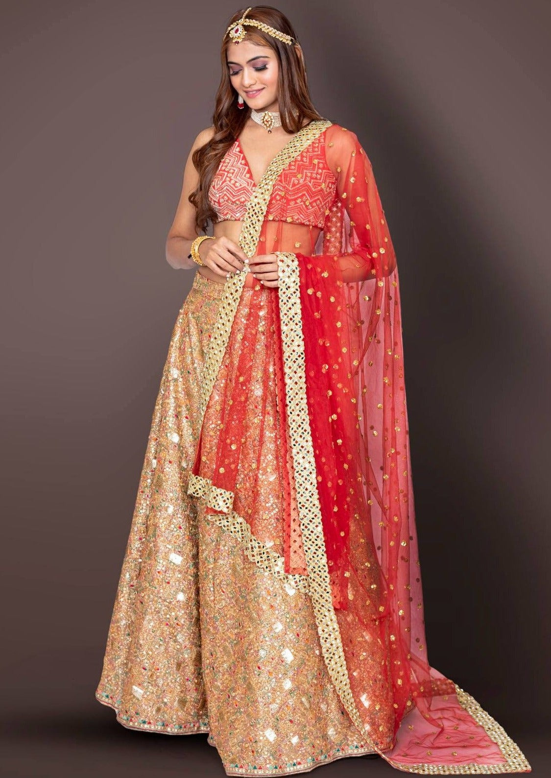 Golden Silk Designer Choli Lehenga for Party WJ75324