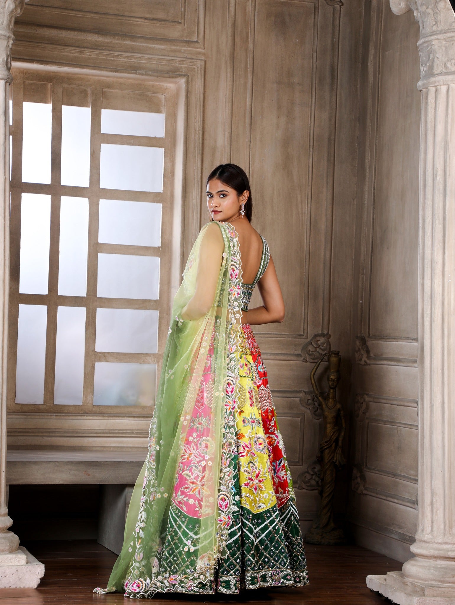 Green Pink Banarasi Silk Lehenga Choli With Heavy Embroidered Work Blouse  for Women Bridal Wear Latest Bollywood Designer Trending Lehenga - Etsy |  Lehenga choli, Lehenga, Silk lehenga