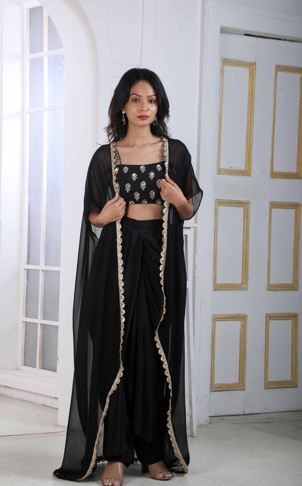 Raw Silk Top With Peplum Jacket And Dhoti Pants in Hyderabad at best price  by Evrthica - Justdial