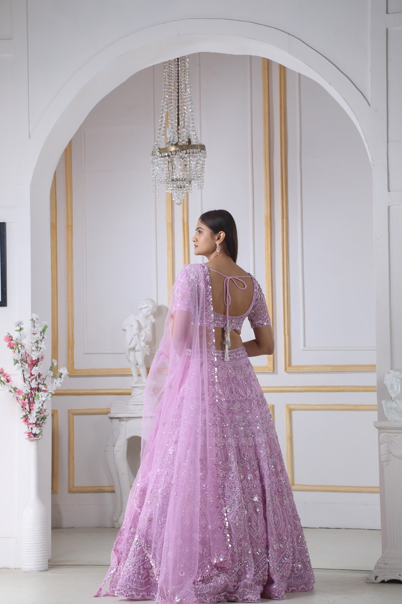 Irresistible Light Pink Colored Designer Lehenga Choli